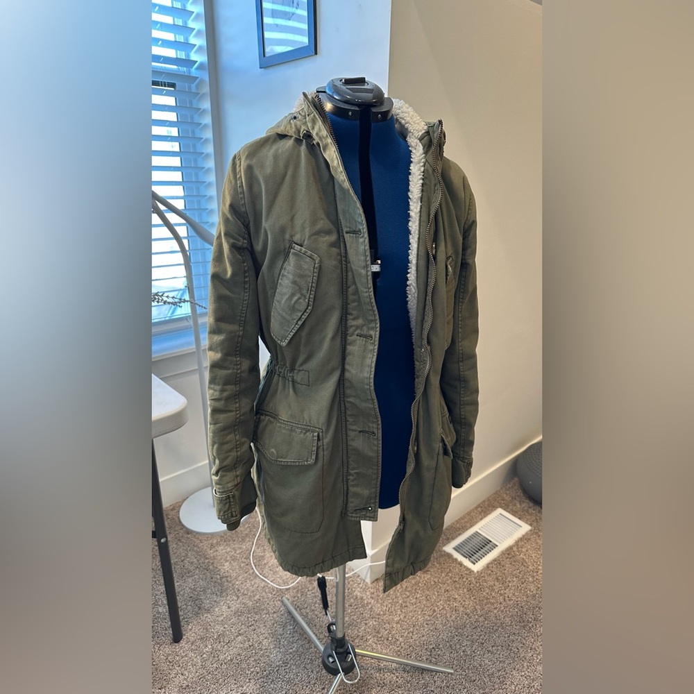 Abercrombie & Fitch Military Sherpa-lined Coat